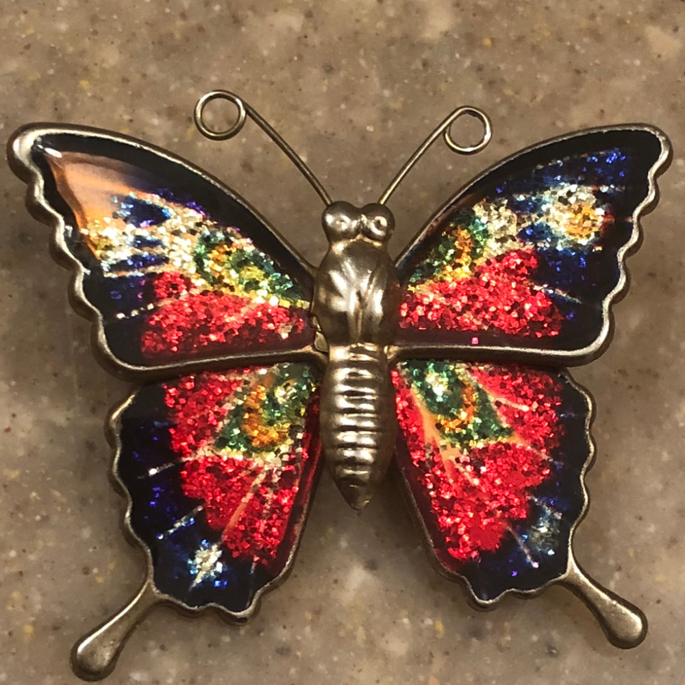Butterfly Brooch, Hat Pin, Lapel Pin